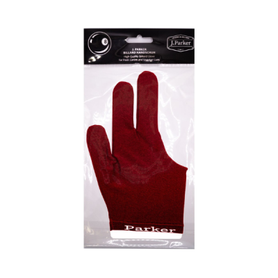 Billard Handschuh J.Parker dunkelrot